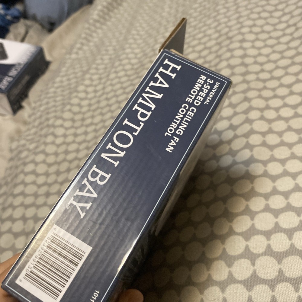 Hampton Bay White Universal 3-speed Damp Rated Ceiling Fan Remote Control with D