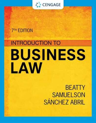 Introduction to Business Law - Paperback, by Beatty Jeffrey; Samuelson - Good