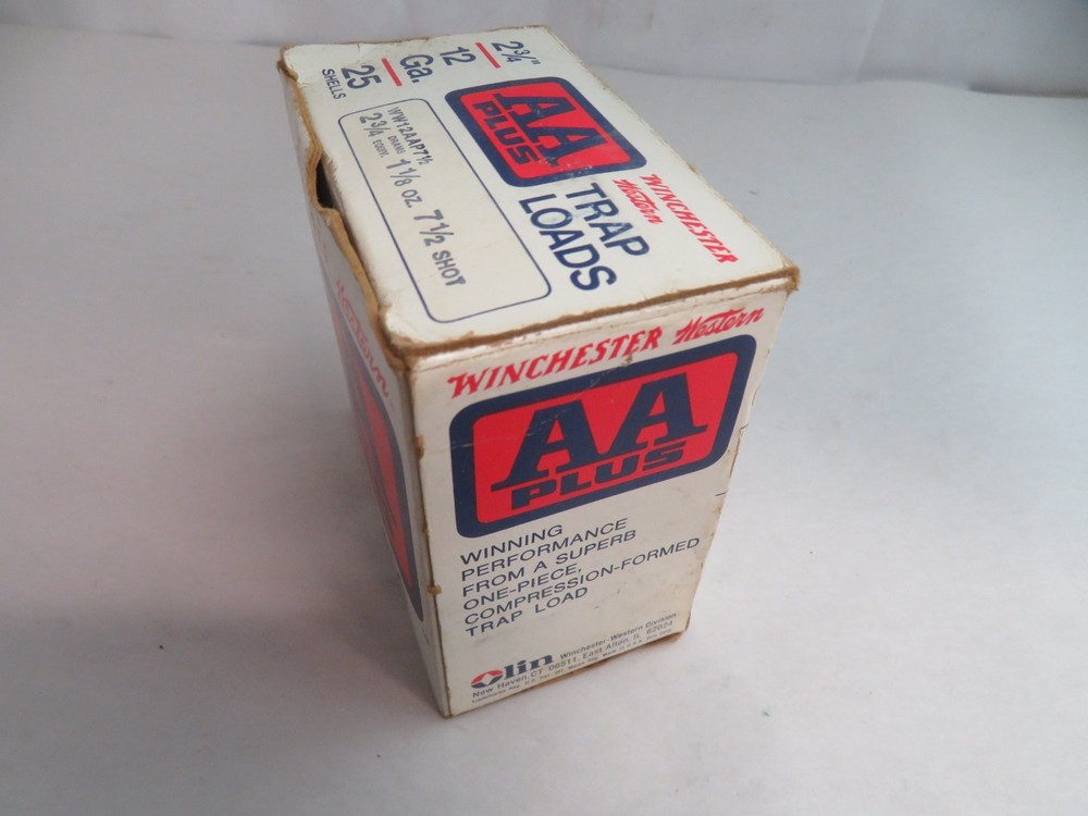 Winchester Western AA Plus Trap Loads EMPTY BOX Vintage