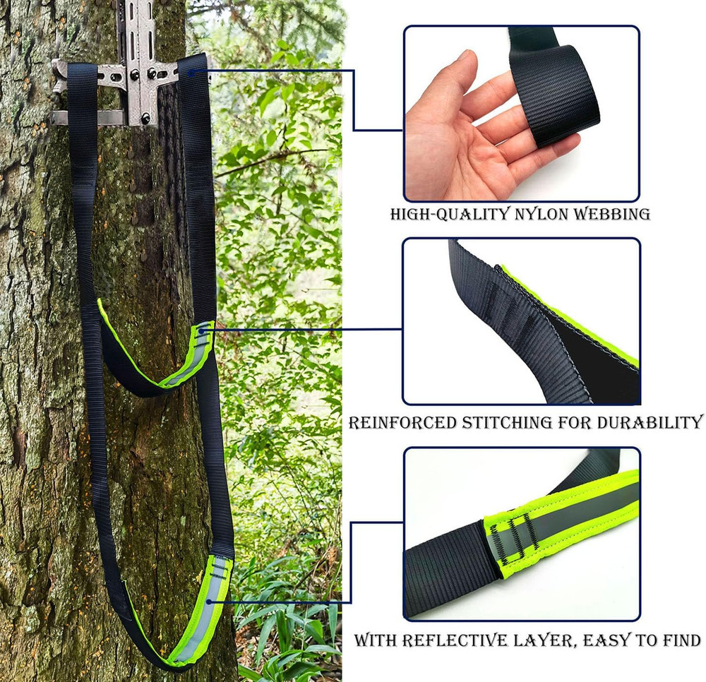 2-Step Climbing Stick Aider, Tree Stand Steps,With Reflective Layer We