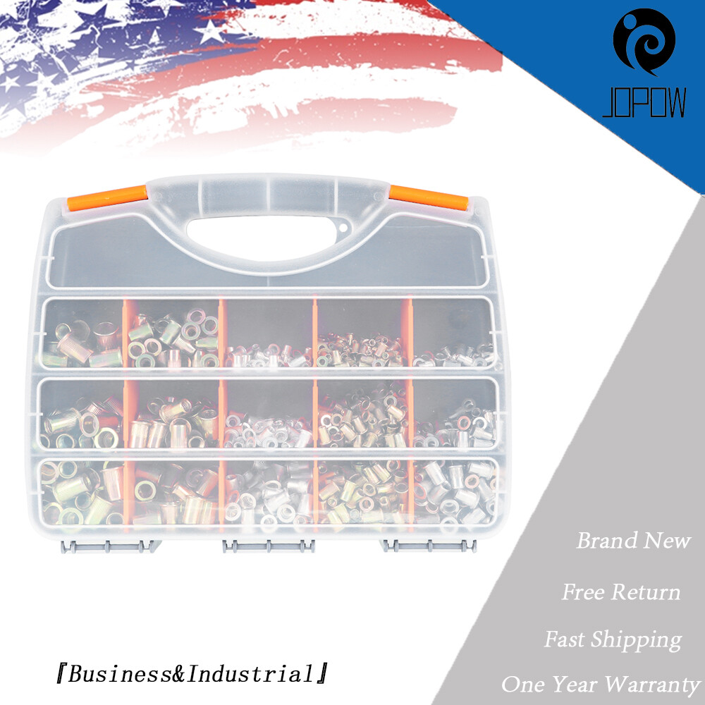 Rivnut Tool 900Pcs Rivet Nut Gun M3-M10 Kit Nut Setter Thread Setting Nutsert