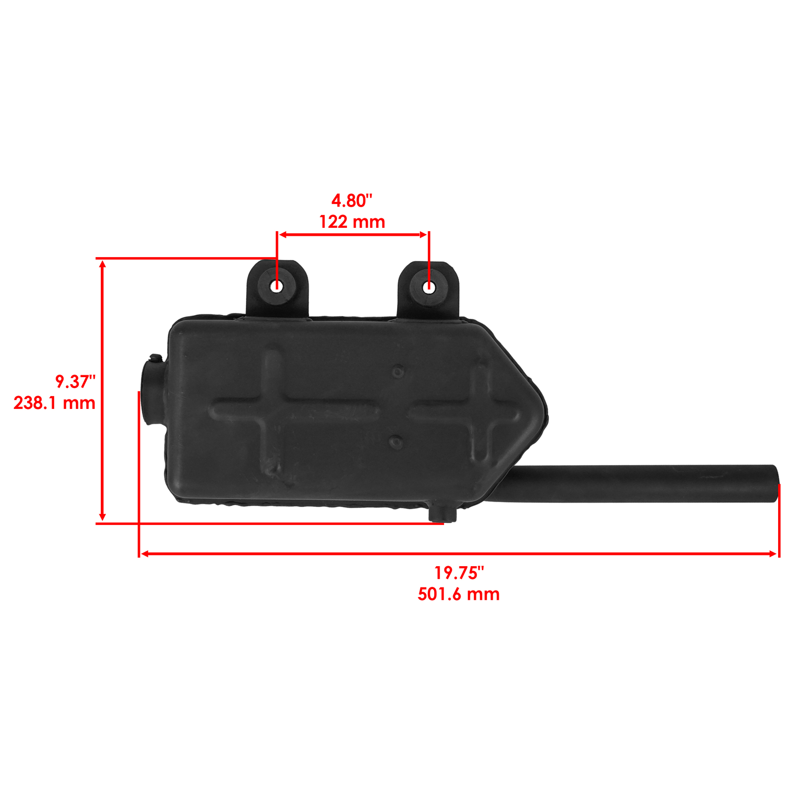 Exhaust Muffler W/Gaskets for Kawasaki Bayou 250 KLF250A KLF250 A 2003 2004-2009