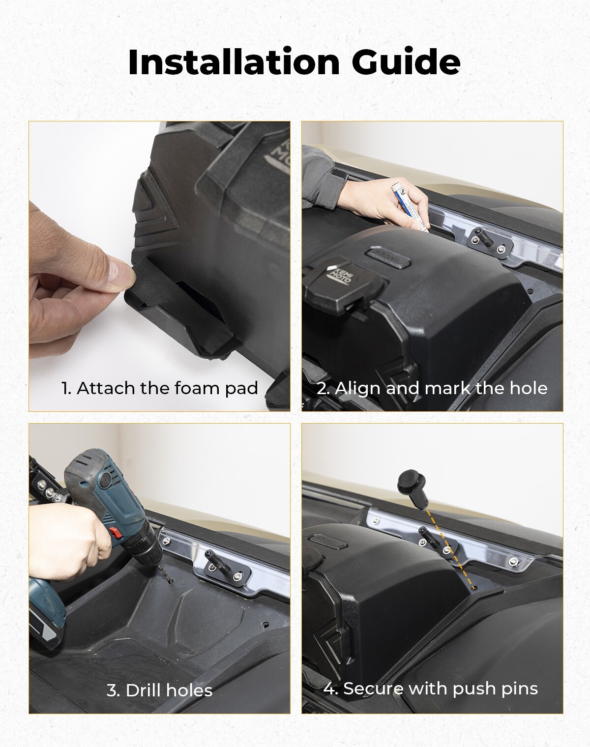 For CFMOTO ZForce 950 Sport Trail 2023-25 Electronic Tablet Device Holder Mount