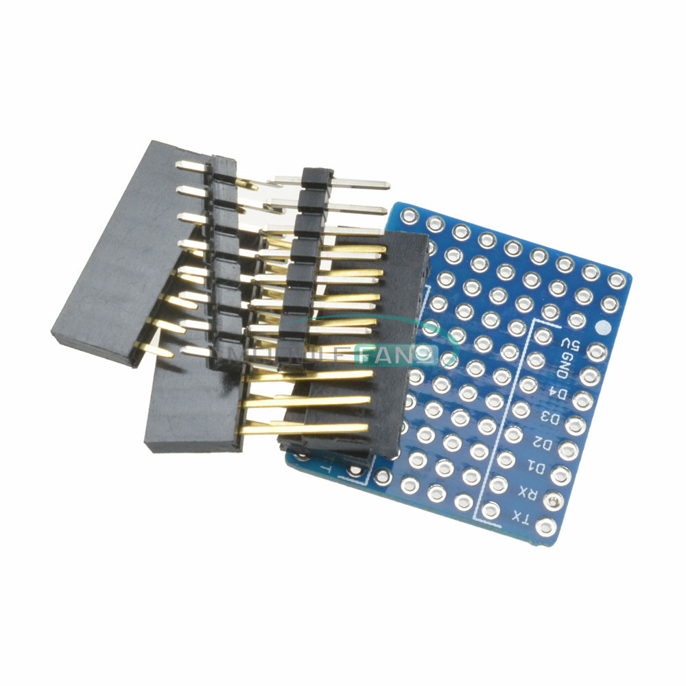WeMos D1 Mini Double Sided Proto Shield perf Board For Arduino