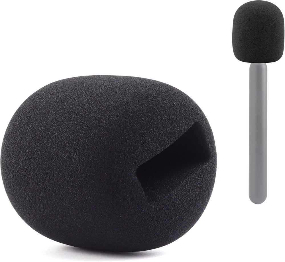Foam Cover for Dji/Rode Wireless Microphone/Rode Interview Go Handheld Holder Bl