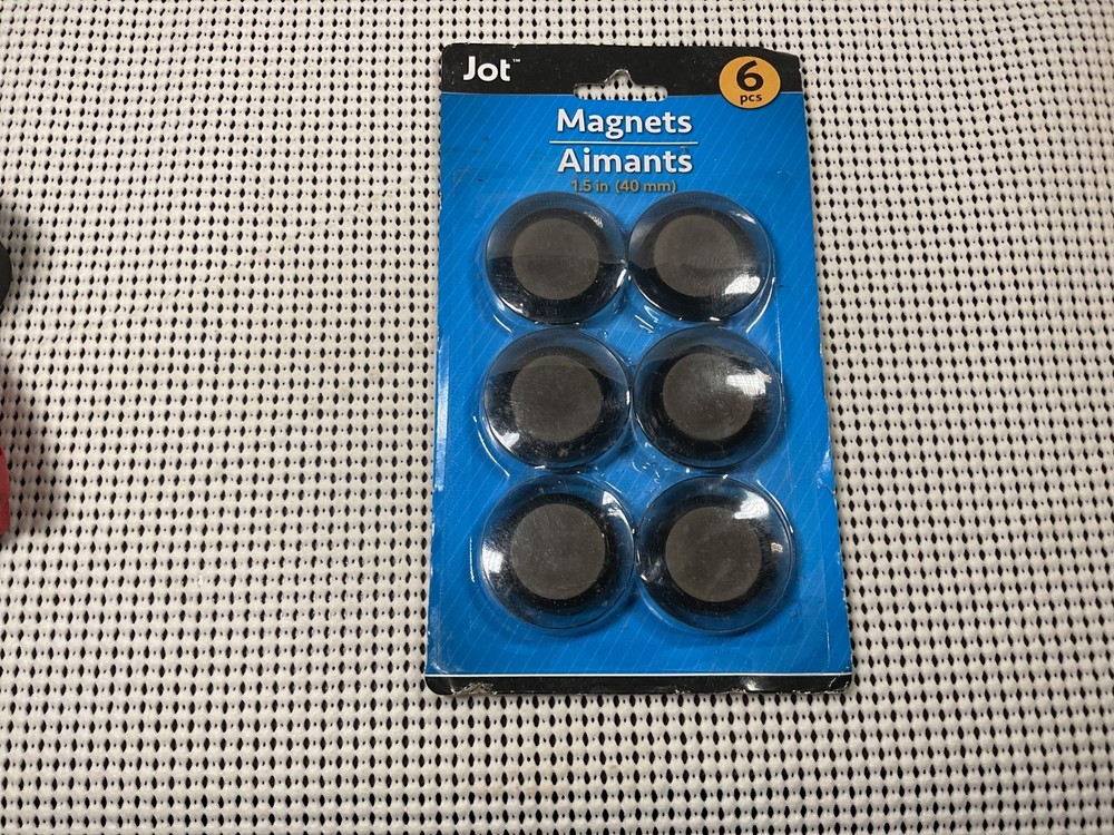 Jot 6pcs Magnets 1.5” Round