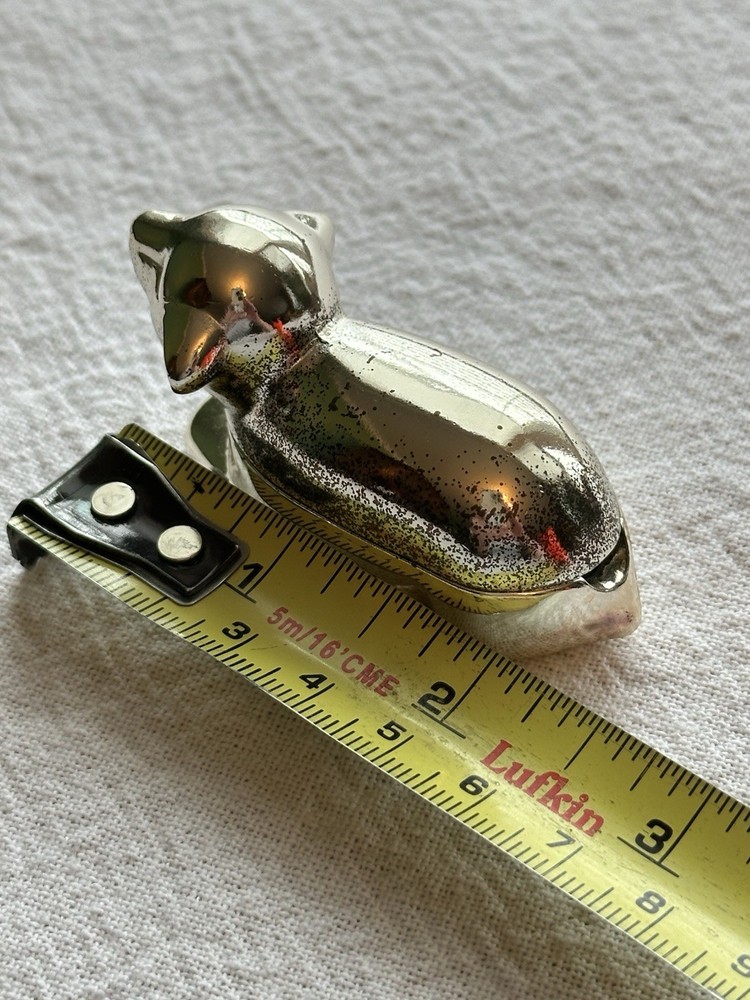 Wm. A. Rogers Silver Lamb Salt Cellar With Spoon And Box Silverplated