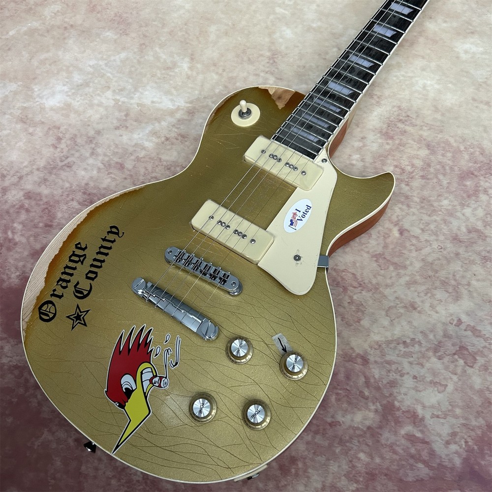 Relic Solid Body Mike Ness Luxury Electric Guitar Fixed Bridge Chrome Hardware