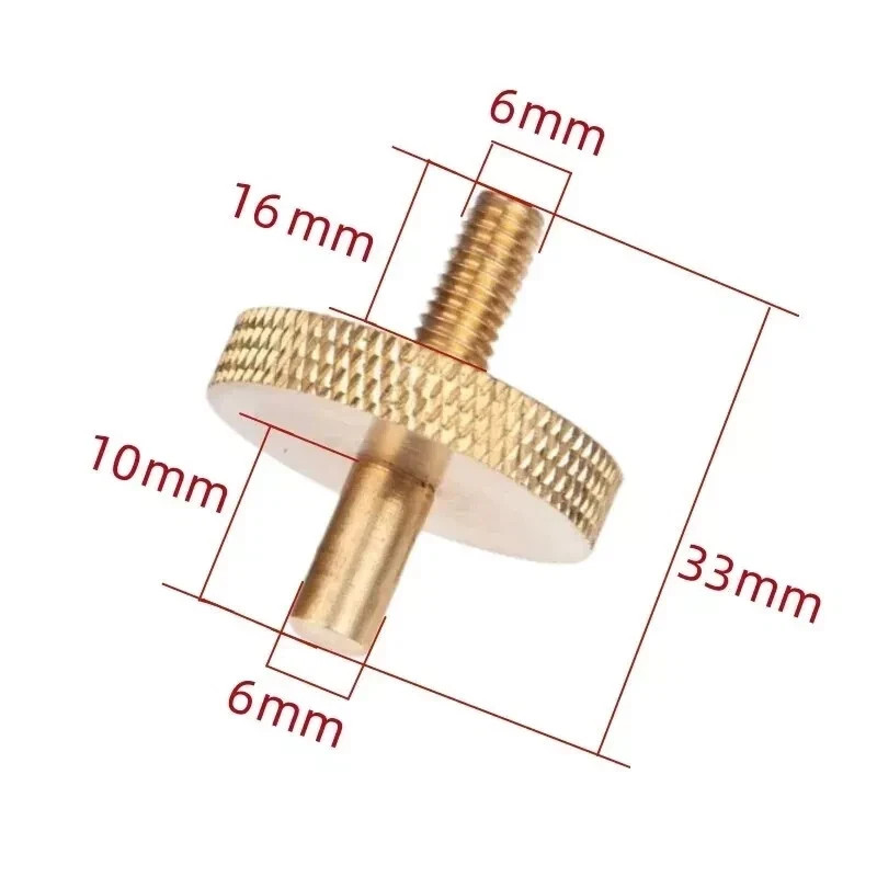 One set (2pcs)Double Bass Bridge Adjustable Brass Screws Replacement part