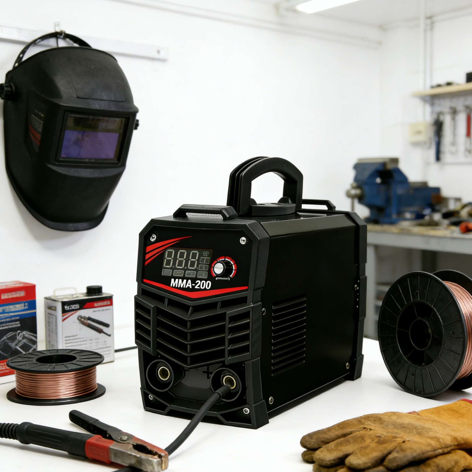 NeoTamarix 200A Stick Welder, 110V/220V MMA Welding Machine with LCD Display