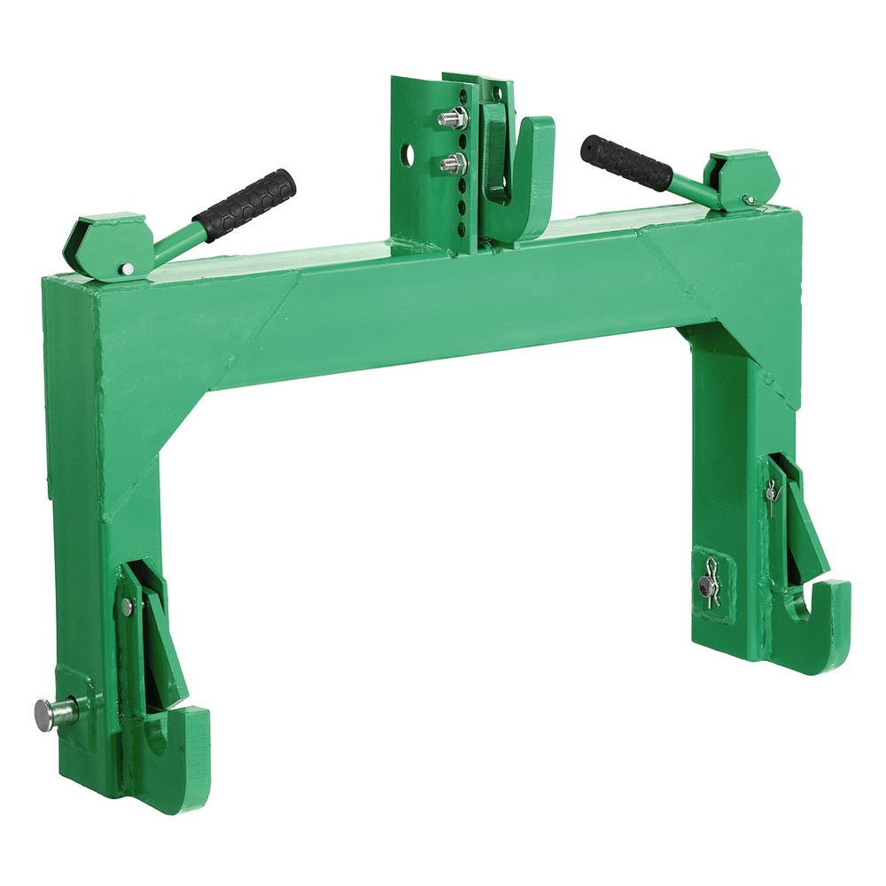 3-Point Quick Hitch Category 2 Tractor Hitch Adapter 4000lb Load Adjustable Bolt