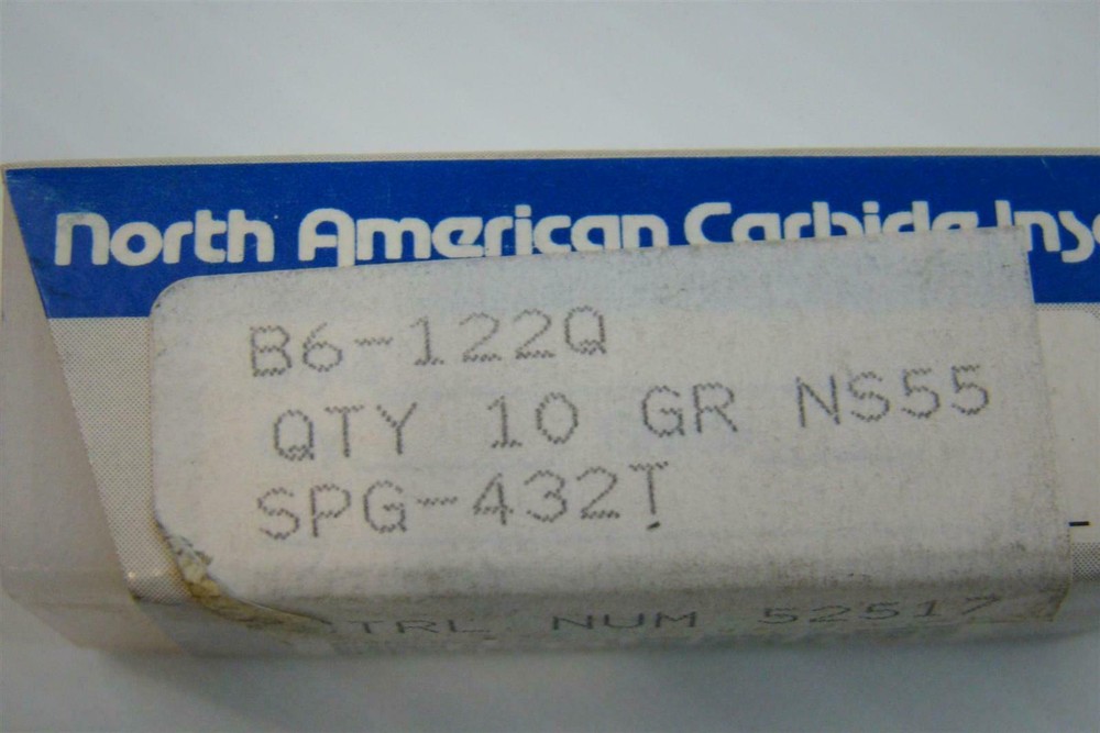 North American Carbide Cutting Inserts B6-122Q