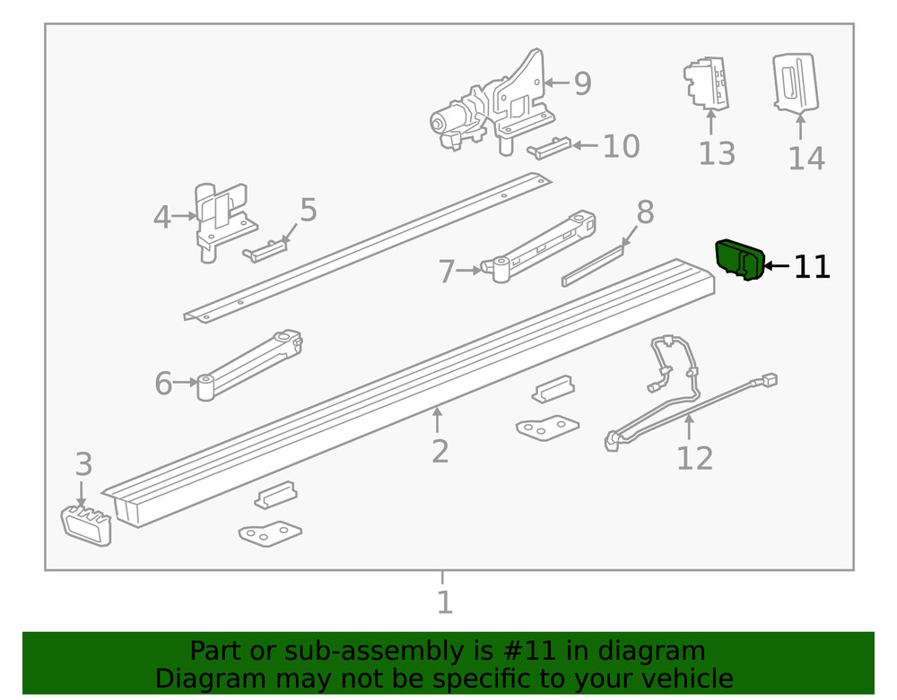 Genuine GM Driver Side Assist Step Switch 84266749