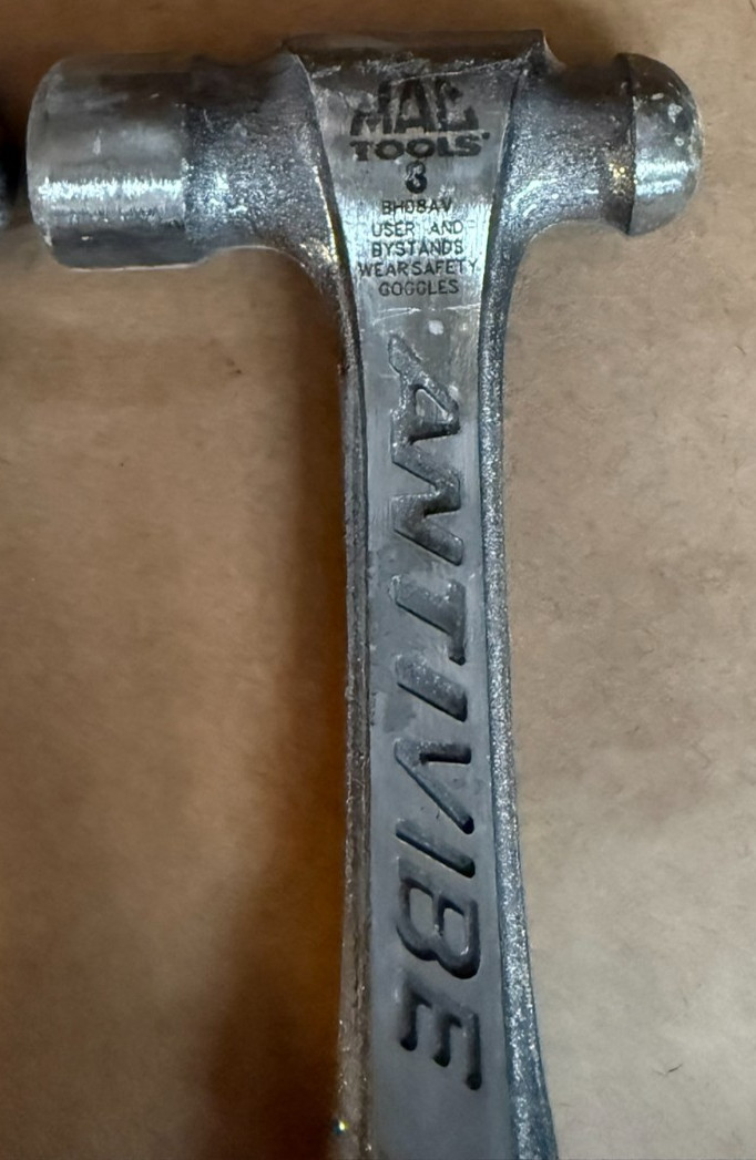 MAC TOOLS SET OF 4 BALL PEEN ANTIVIBE HAMMERS 24,16,12 & 3