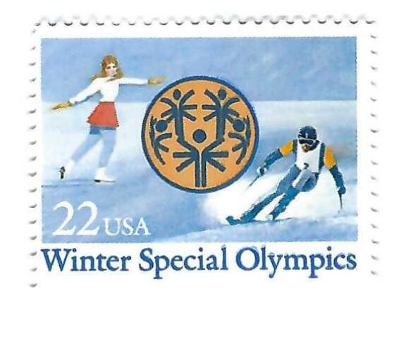 STAMP US SCOTT 2142 "Winter Special Olympics" 22 CENT 1985 MNG