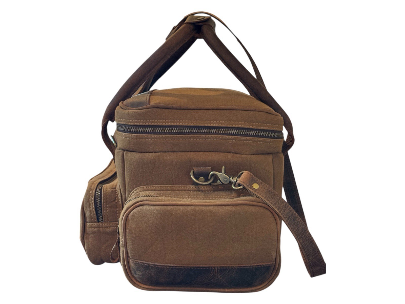 Brown Canvas Leather Range / Field Bag