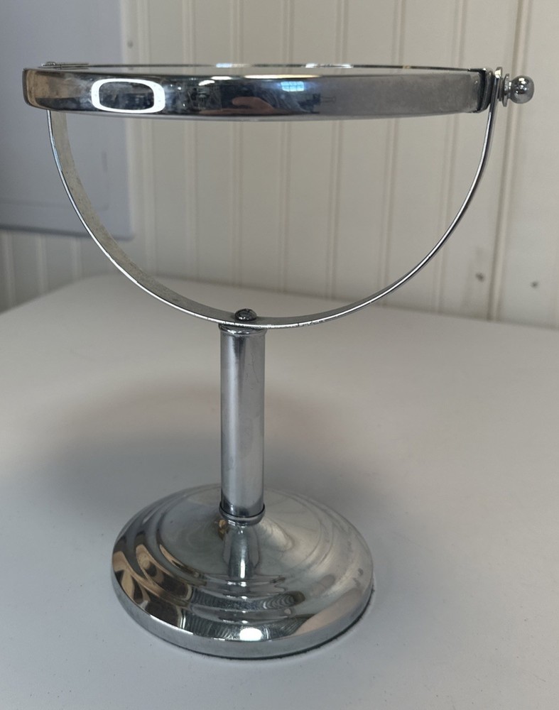 Vanity Makeup Mirror (Double Sided/Swivel) w/Magnification