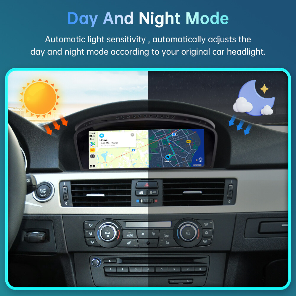 For BMW CIC 3 5 Series E90 E91 E92 E93 E60 E61 Wireless CarPlay Car Touch Screen