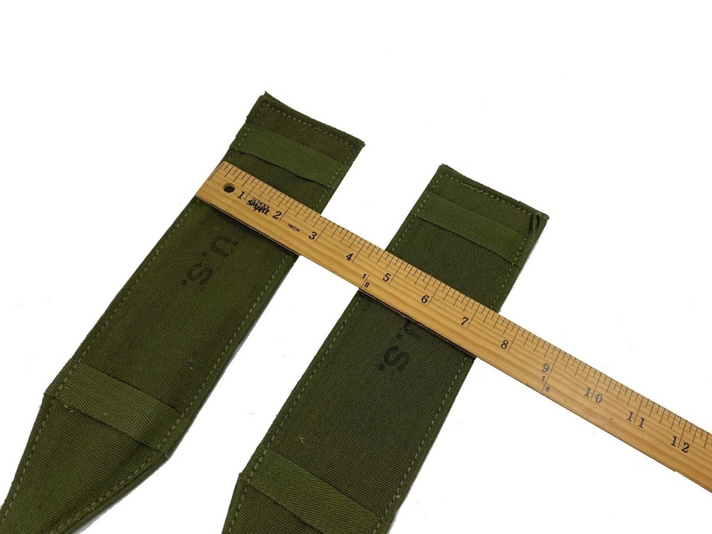 WW2/POST WW2 Canvas OD Shoulder Strap Pads, Pair