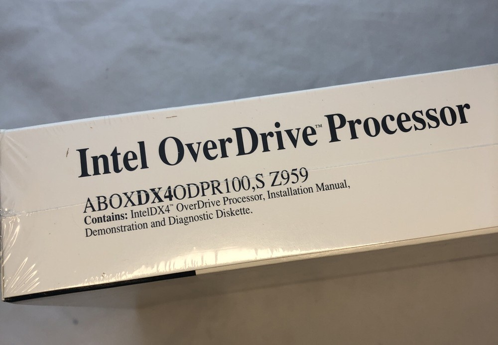 NEW DX4 100 BOXED INTEL PROCESSOR OVERDRIVE DX4ODPR100 486 100Mhz CPU 33/100