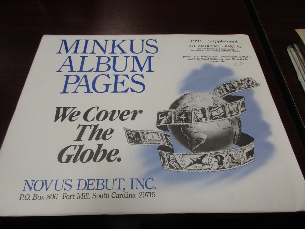 "MINKUS" 1991 SUPPLEMENT ALL AMERICAN-PART #3    W/FREE SHIPPING!!!
