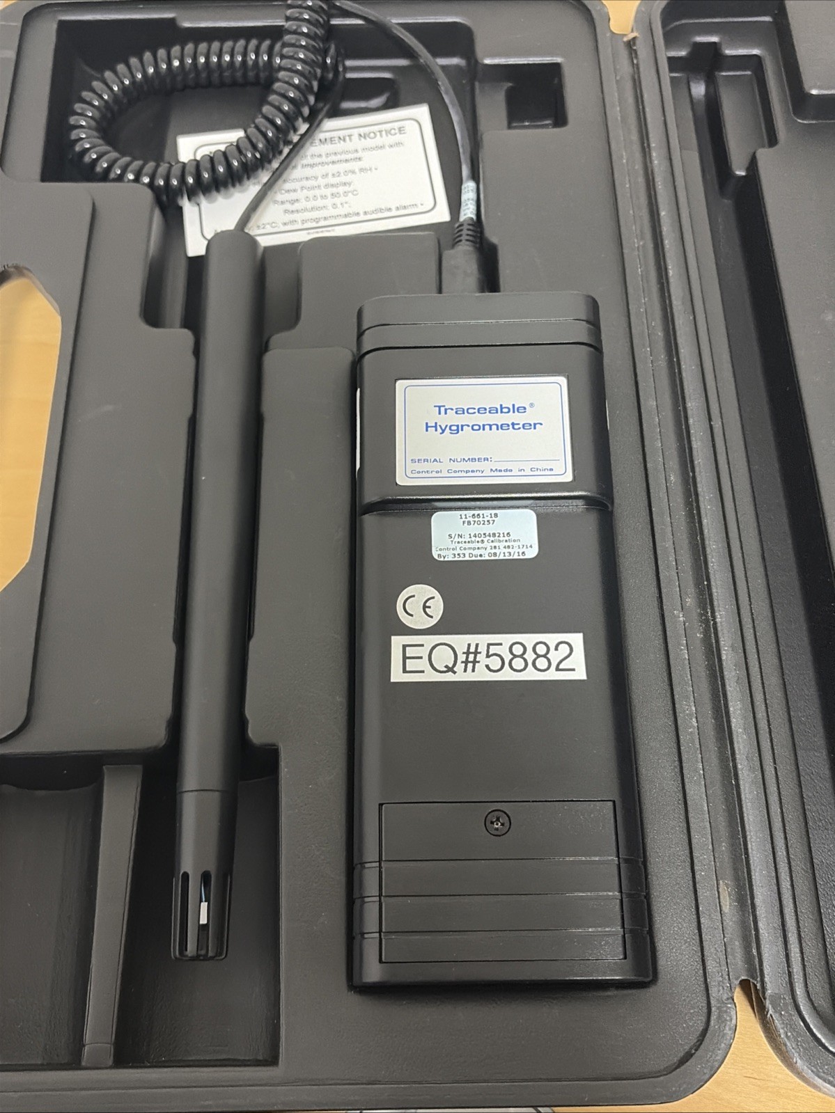 Fisher Scientific Traceable Memory Hygrometer Thermometer