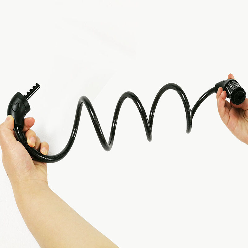 1pc 5 Digit Combination Password Gate Fence Bicycle Cable Chain Lock 40'' Length