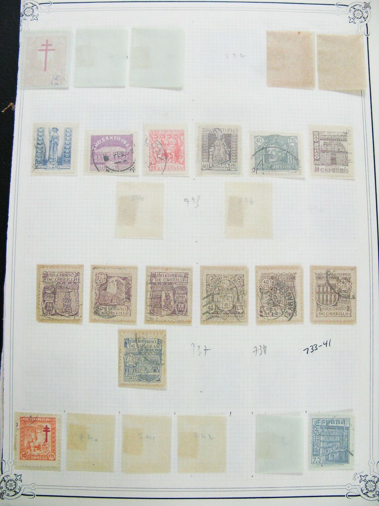 Spain Stamp Collection Mint And Used