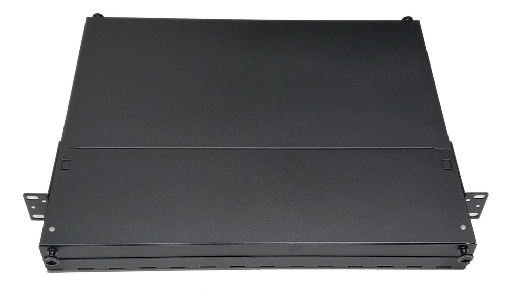 12 Fiber 1RU Rack Mount FDP Patch Only w/ 12 ST SM/MM Simplex Adapters