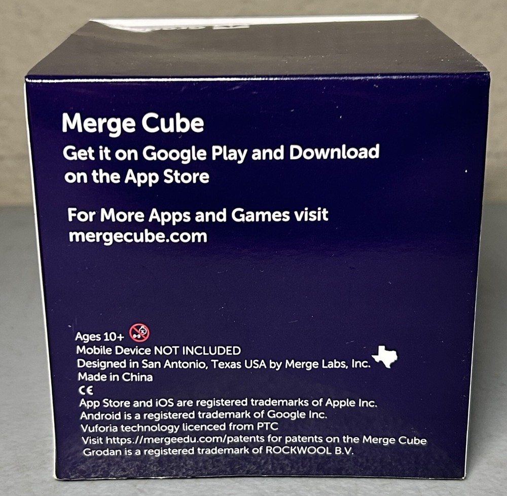 Grodan e-Gro Merge Cube Handheld Holographic Object Apple Droid Virtual Reality