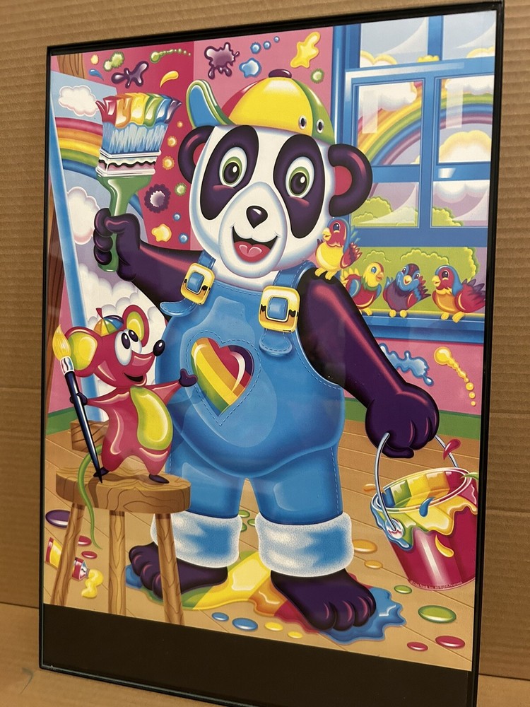 Lisa Frank Panda Painter Poster