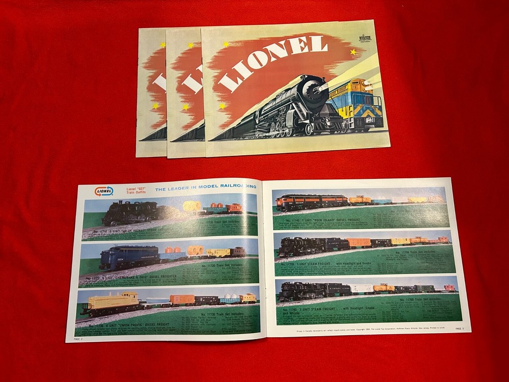 ORIGINAL LIONEL POSTWAR 1969 CONSUMER TRAIN CATALOG IN C8/9 CONDITION