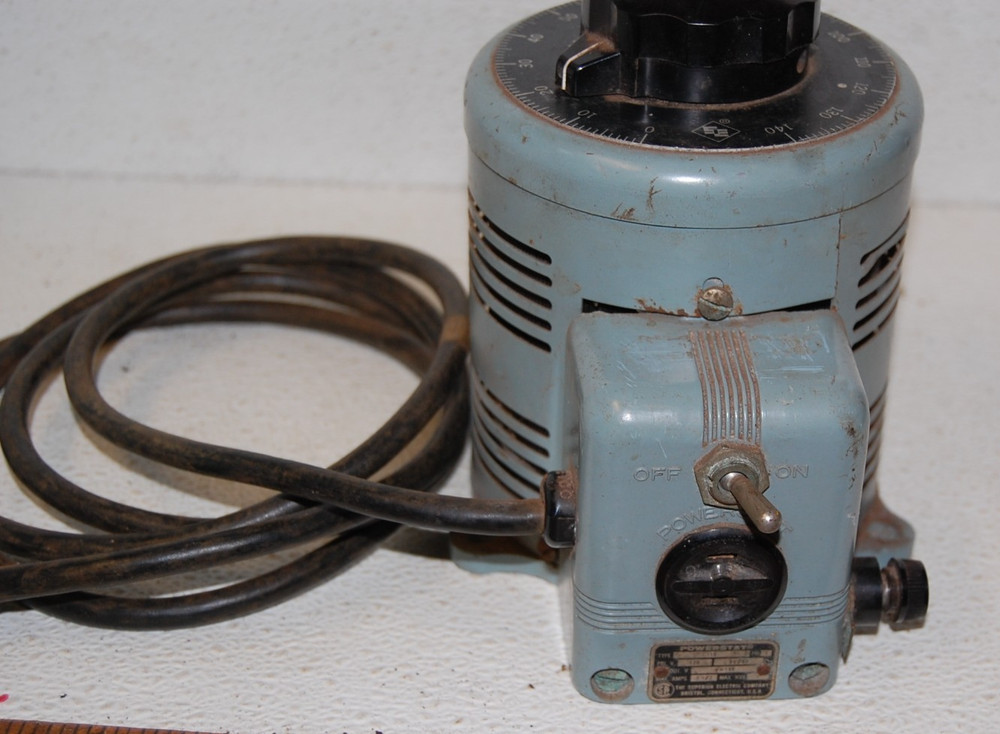 SUPERIOR ELECTRIC CO POWERSTAT VARIABLE TRANSFORMER TYPE 116