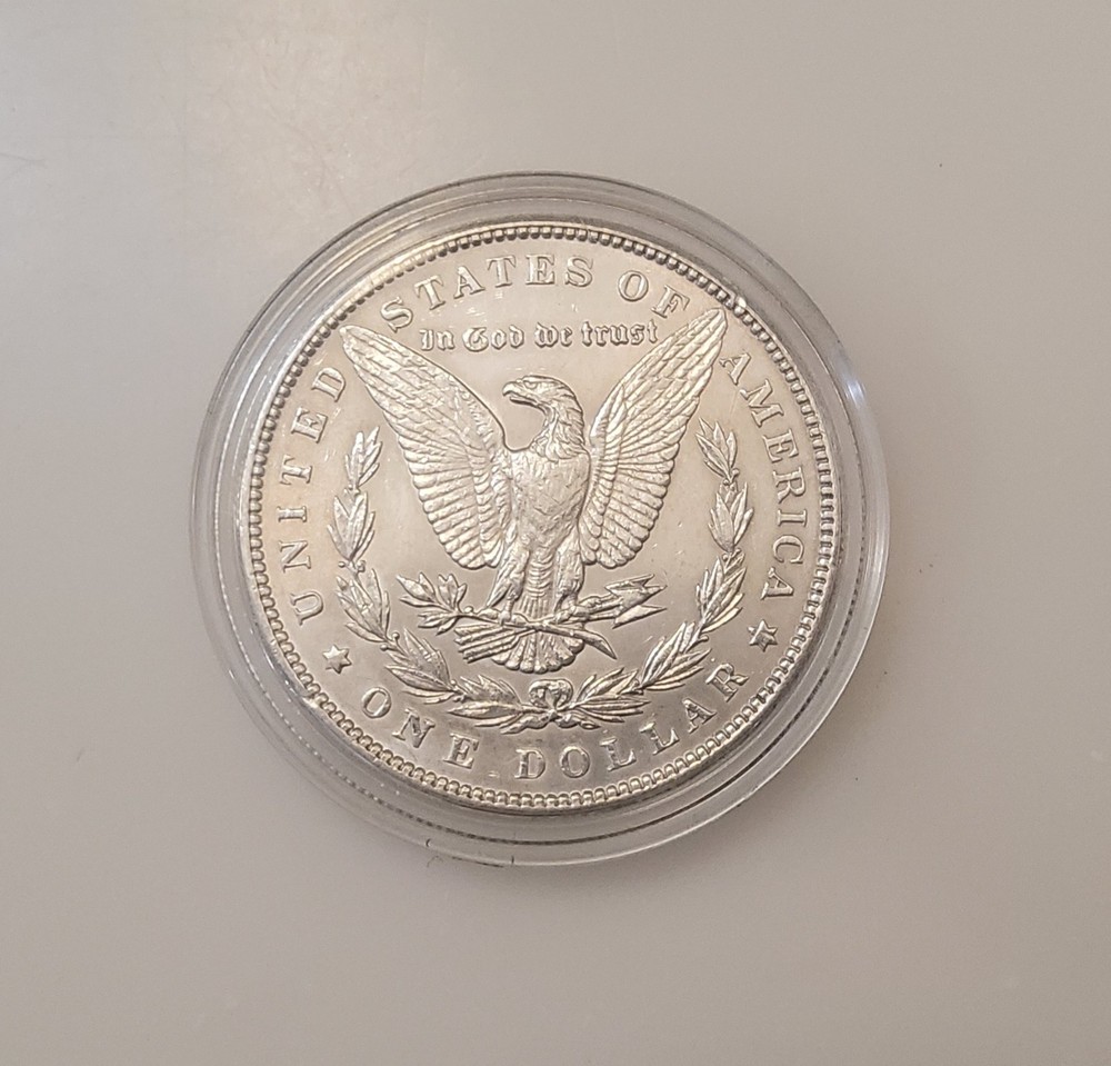 MORGAN SILVER DOLLAR COIN, 1889, 90% SILVER