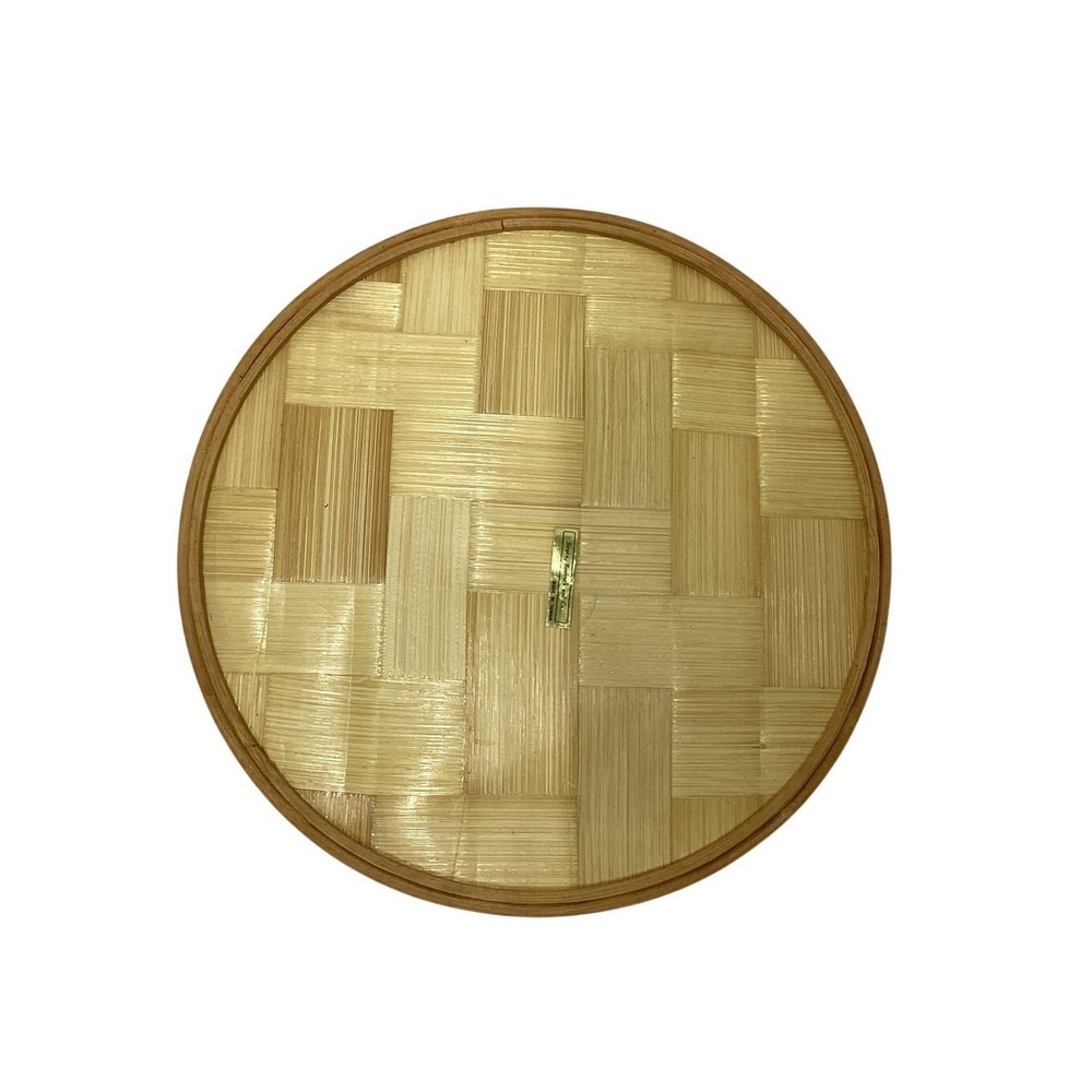 Sears Bamboo Round Tray Butterfly Floral