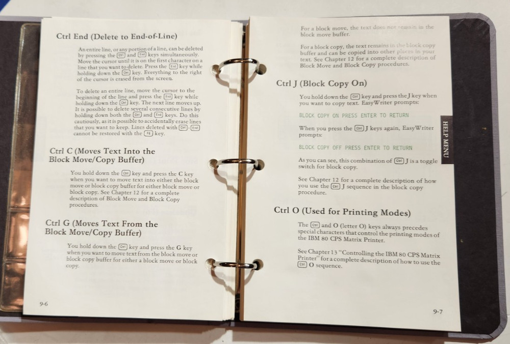 Vintage IBM Personal Computer EasyWriter 6024005 Version 1.1