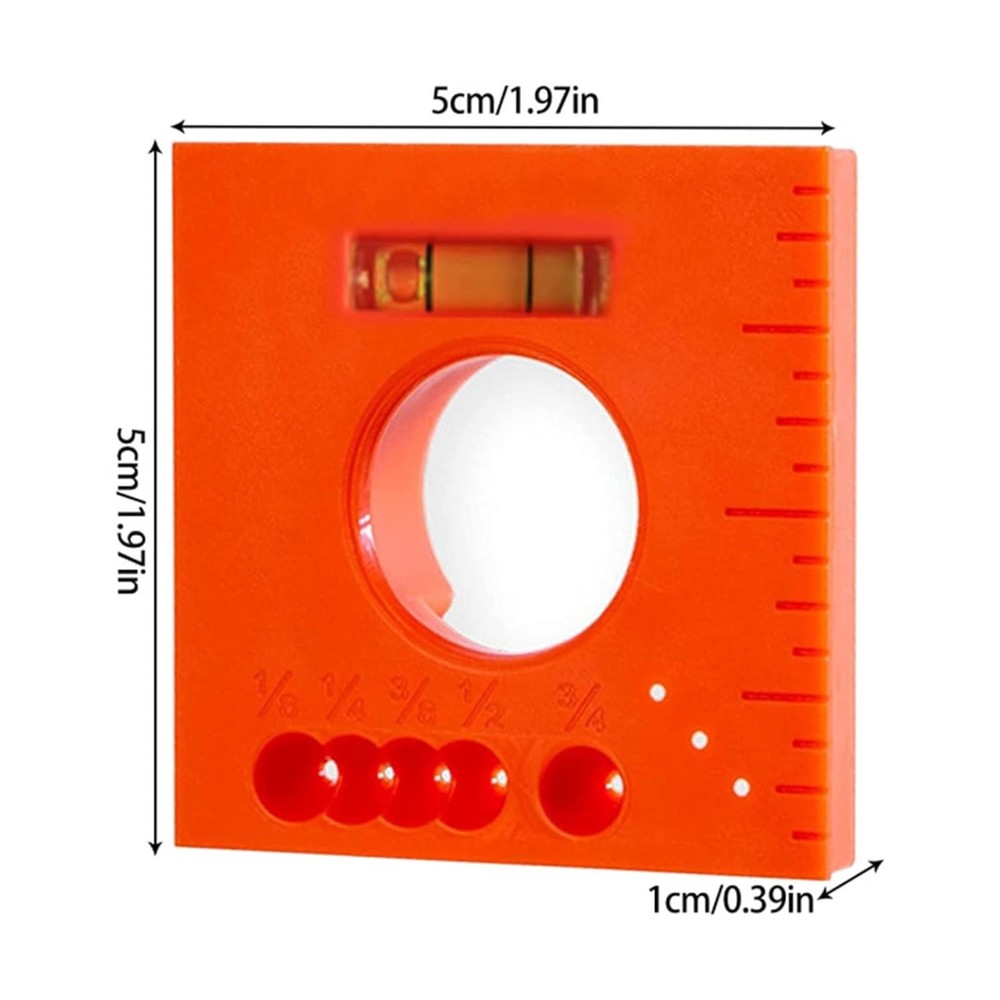 2PCS Marks Offset Ruler with Level - 5 in 1 Multifunction Ruler for Parallel Lin