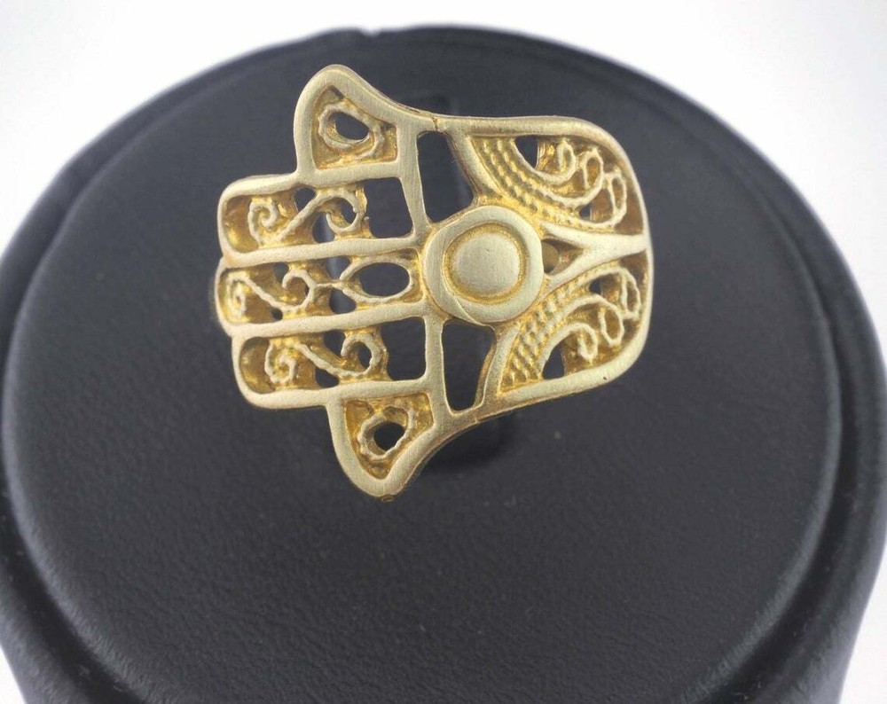 Hand Adjustable Ring Raw brass (18.5mm 8.5US inner size - Adjustable ) 3718