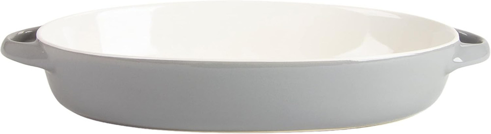 Sienna Oval 13" and 10.5" Bakeware Set, Gray