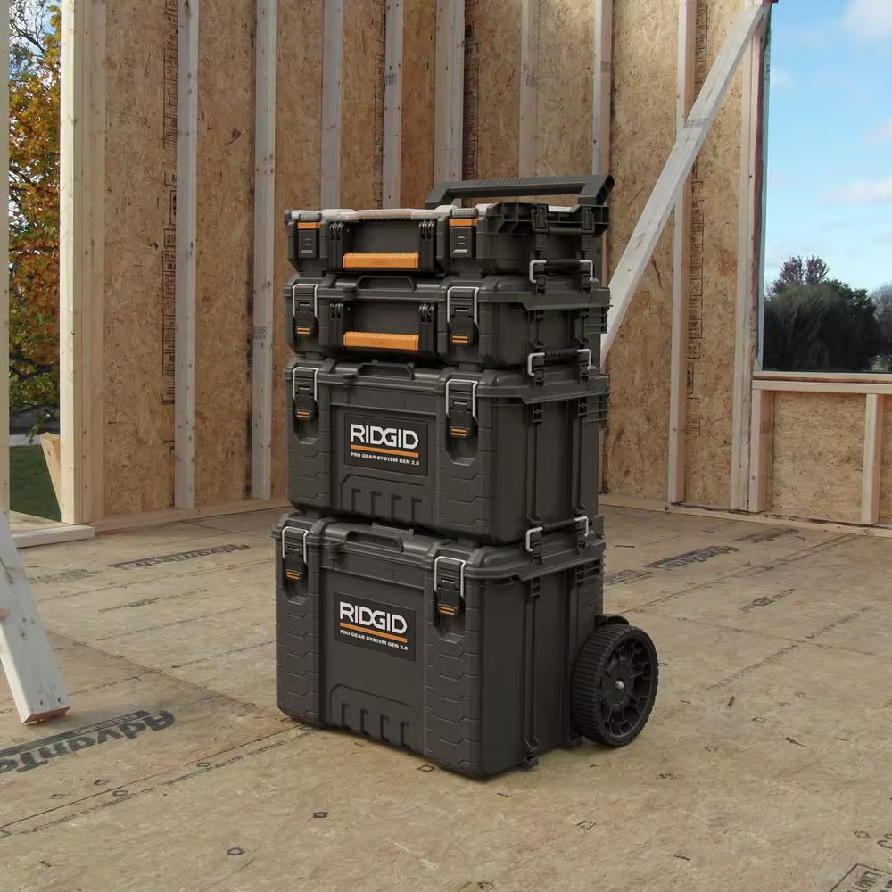 Pro Gear System Gen 2.0 Stackable Durable Weather Resistant 10-Compartment Small