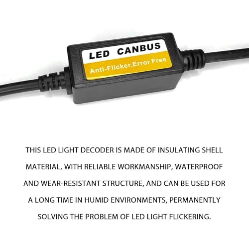 2PCS LED Headlight Canbus Decoder, Anti-flicker LED Headlight Conversion 9006