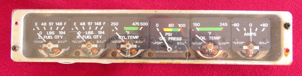 1977 Mooney J engine instrument cluster