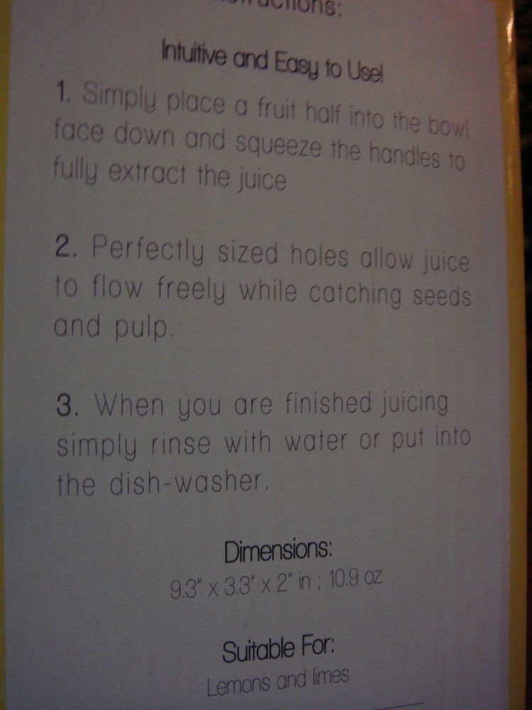 Lemon Lime Hand Juice Press