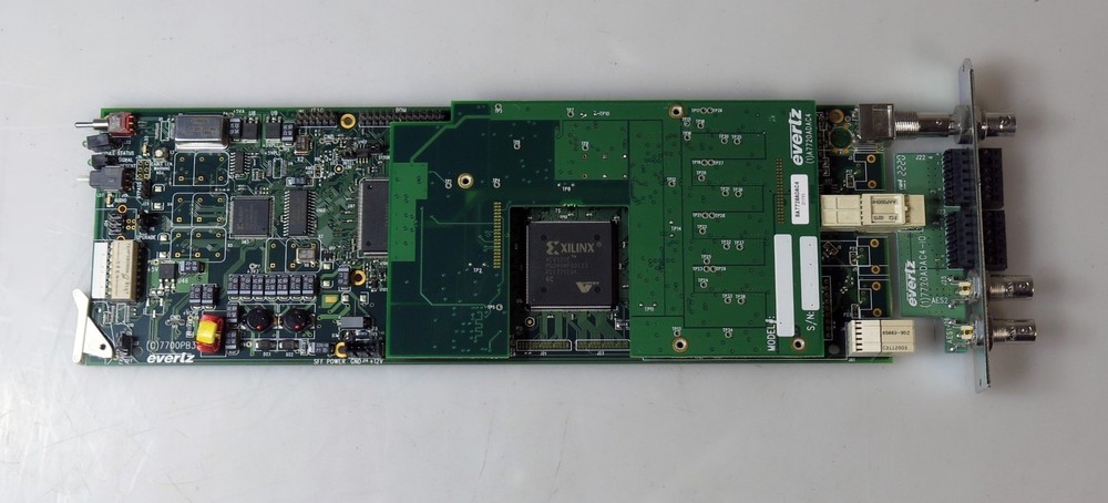 Evertz 7720AD-A4 SD-SDI AES Audio De-Embedder w/ Backplane