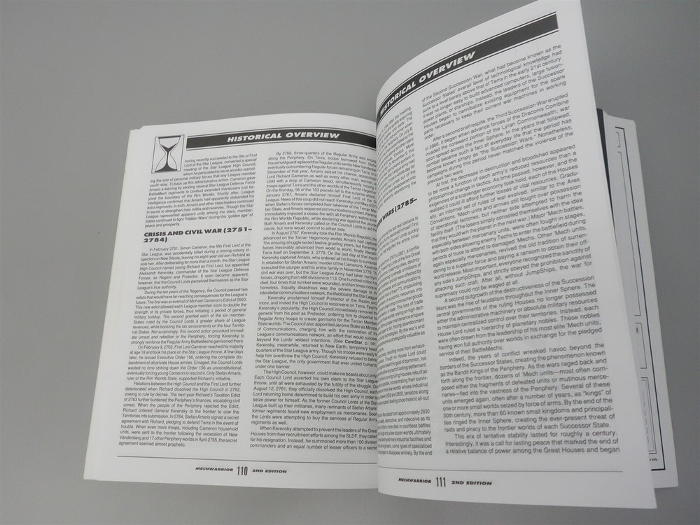 Mechwarrior - Battletech RPG: Second Edition Core Book