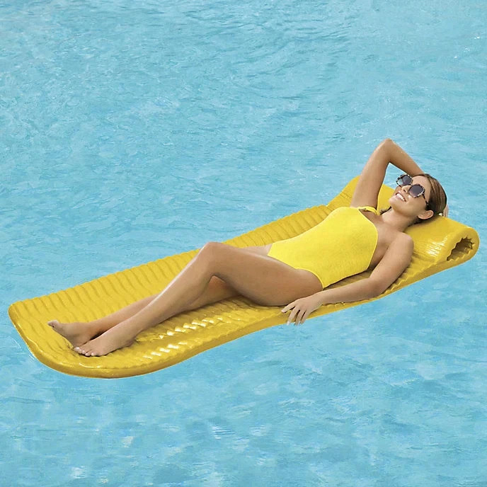 Frontgɑte Resort Collection Pool Float Lemon 2" Thick Foam Pillow'