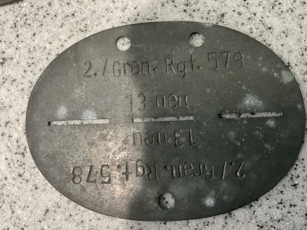 German WW2 dog tags