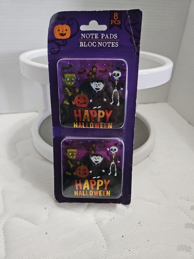 Halloween Ghost pumpkins Dracula Note Pads Bloc Notes 8 Pads
