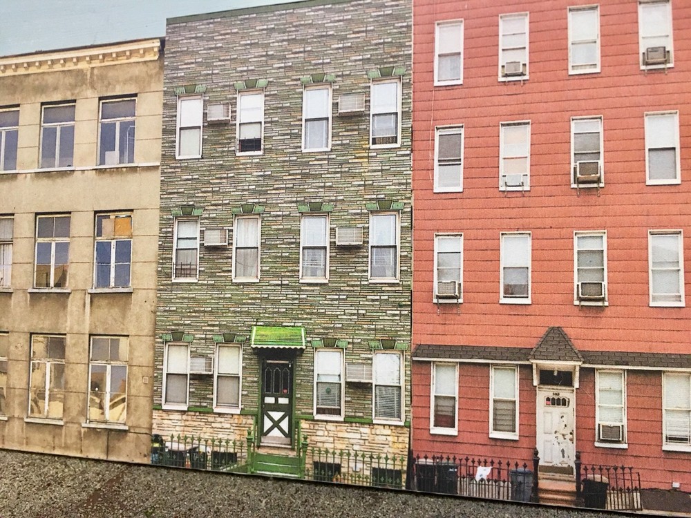 HO Scale Apartment #3 Combo Building Flat / Front 3D Background