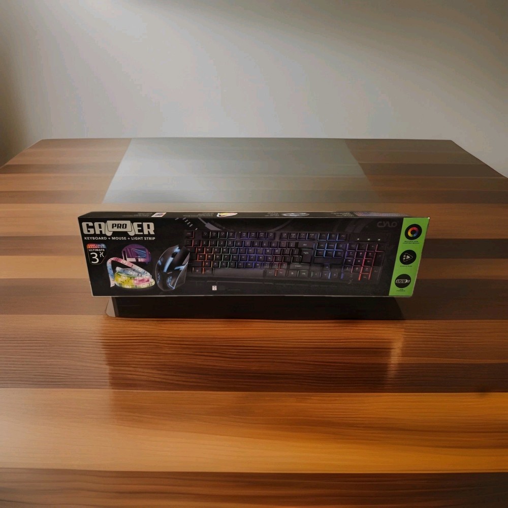 Gaming Set Keyboard, Mouse & LED Light Strip with Remote